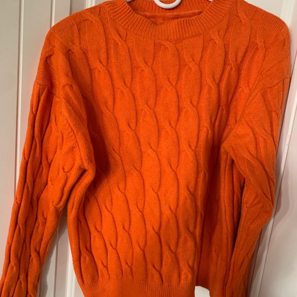 Orange sweater